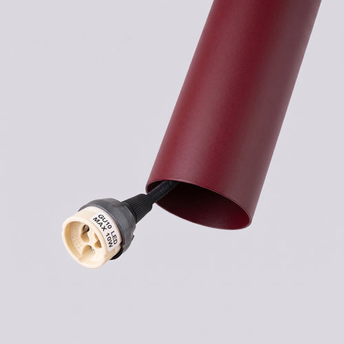 Sollux Lighting Hanglamp LAGOS 1 bordeaux - 8x8x100cm