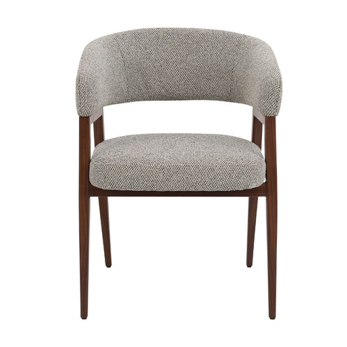 DÉJA Living Eetkamerstoel Fureso - Taupe/Walnoot - Set van 2 - vtwonen shop