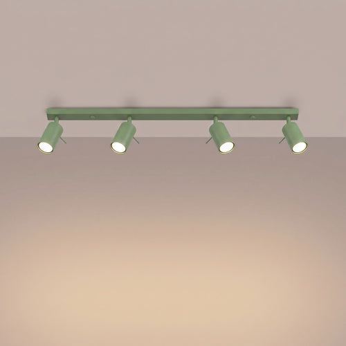 Sollux Lighting Plafondlamp RING 4L salie - 80x6x16cm