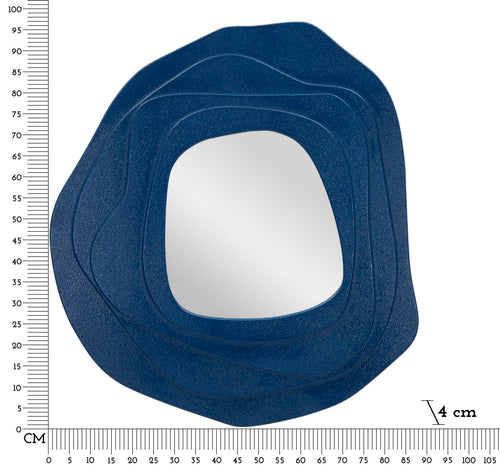 Mauro Ferretti wandspiegel - 90x4x97 cm - blauw