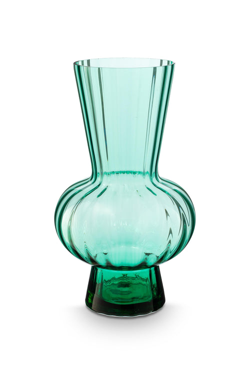 vtwonen Vaas - Glas - Groen - 26x45cm - vtwonen shop