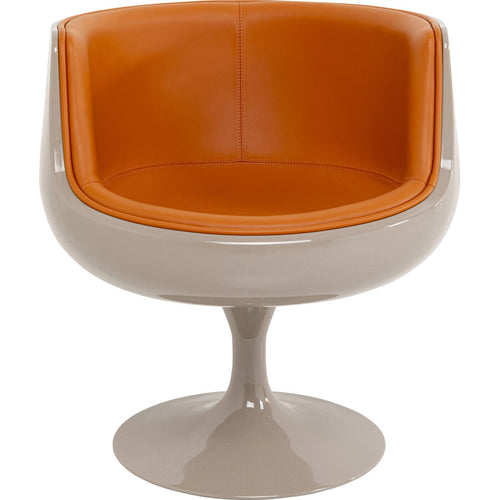Kare Design Draaifauteuil Club oranje