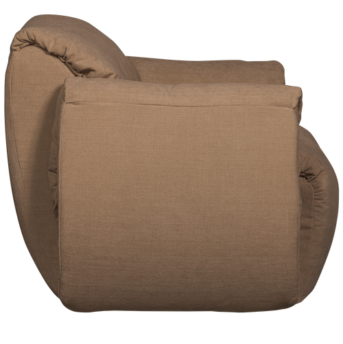 WOOOD draaifauteuil Baggy - Geweven Chenille - Bruin - 81x104x84 - vtwonen shop