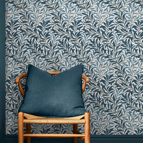 William Morris at Home vliesbehang Willow Bough White & Blues - vtwonen shop