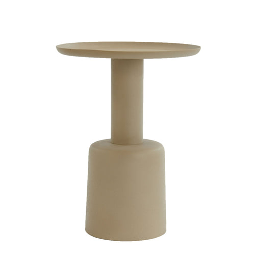 Light & Living bijzettafel Milaki - beige - Ø39cm - vtwonen shop