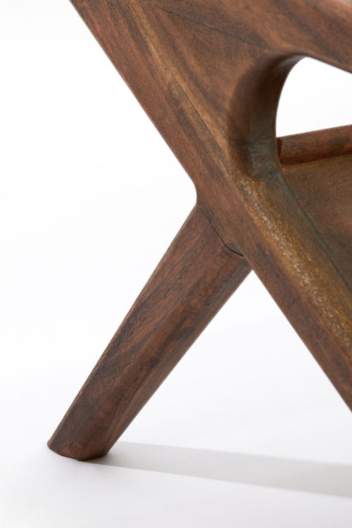 Light & Living tafel Yuki - bruin - 112x70x41 cm