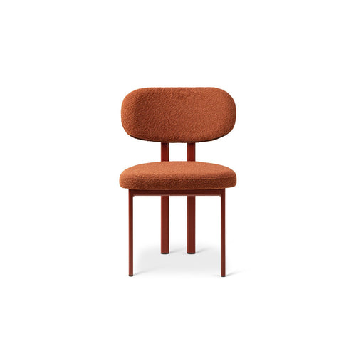 Set van 2 stoelen met gesp Sam boucle terracotta - 52x51x82cm