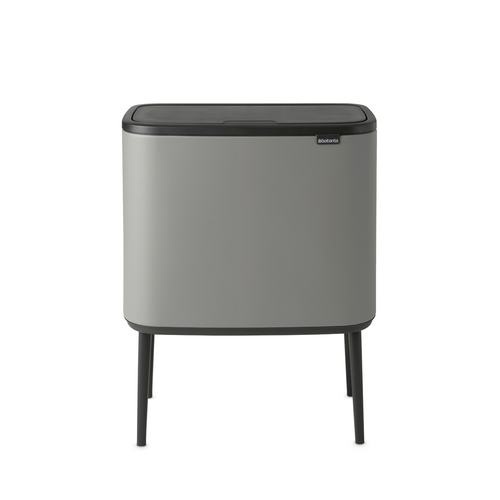 Bo Touch Bin, met 2 binnenemmers, 11 + 23 liter - Mineral Concrete Grey - vtwonen shop