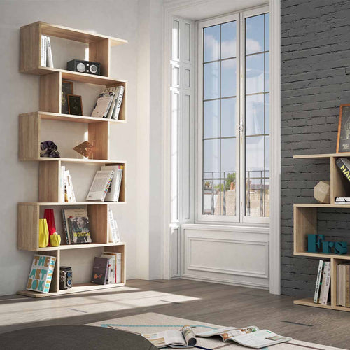 Calicosy - Bücherregal mit 6 Fächern ATHENA - 24x80x192 cm