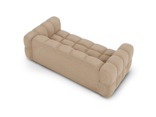 Cosmopolitan Design Bank Sky 3-zits, flueel, zand - 102x214x70cm