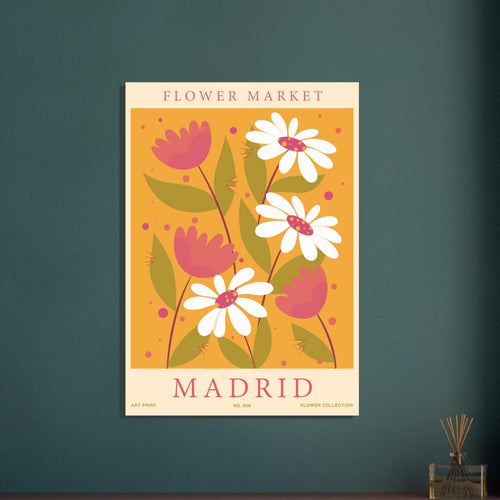 Artfulprints  Flower market - Madrid   poster 70x100 cm - vtwonen shop