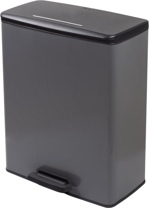 Curver Decobin Prullenbak - 65L - Rechthoekig - Grijs - vtwonen shop