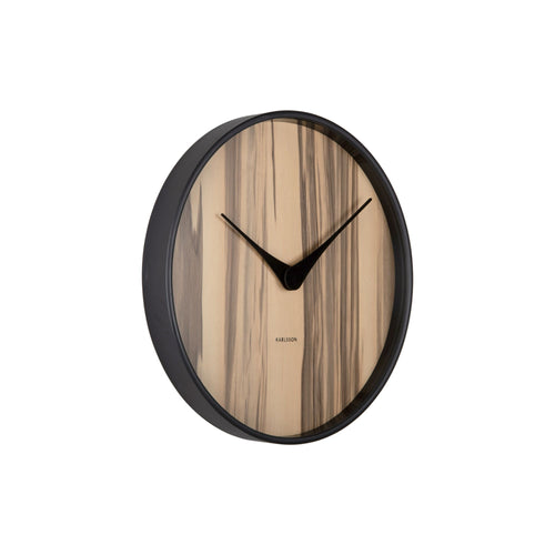 Karlsson wandklok Wood Melange - bruin - Ø40cm - vtwonen shop