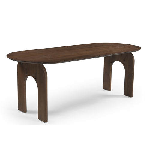 DÉJA Living Eettafel Vantaa - Ovaal Donkerbruin Hout - 260x90x76cm