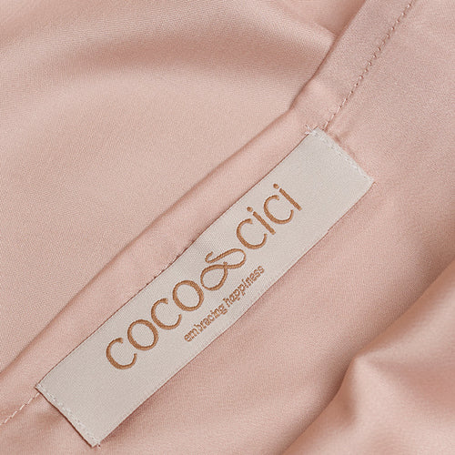 Coco & Cici - Eco Bamboe Kussensloop Powder peach - 1 kussensloop 80x80