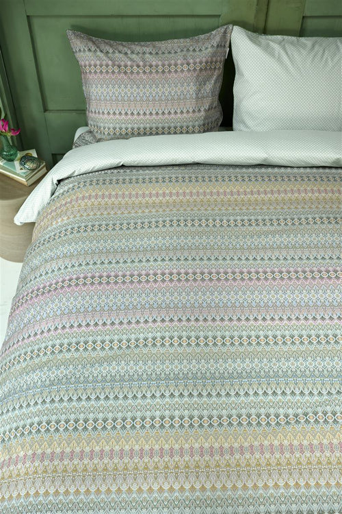 Pip Studio dekbedovertrek Ashanti - 140x200/220 cm - groen - vtwonen shop
