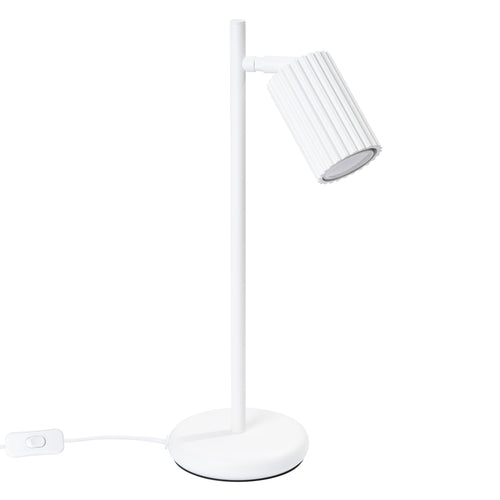 Sollux Lighting Tafellamp KARBON wit - 14,5x19,5x43cm