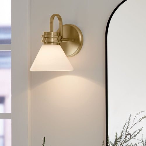 Badezimmer Wandleuchte Classic Champagner Bronze 3000K IP44 1x G9