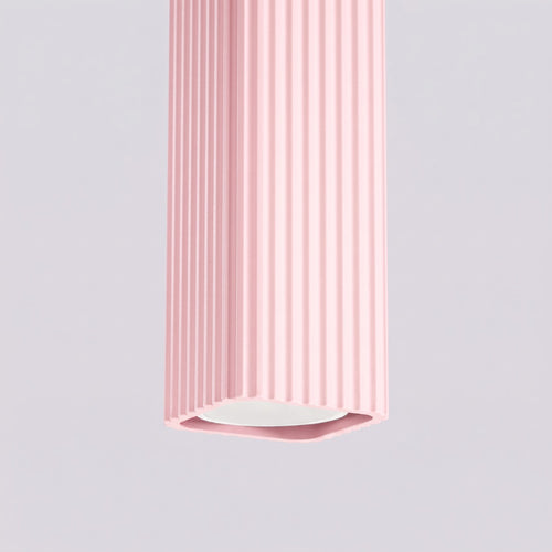 Sollux Lighting Hanglamp RAYO 1 roze - 8x8x118cm