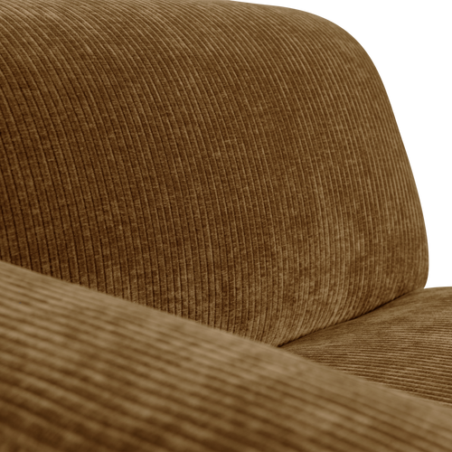 WOOOD chaise longue bank links Mojo Base - Rib - Honinggeel - 74x112x162