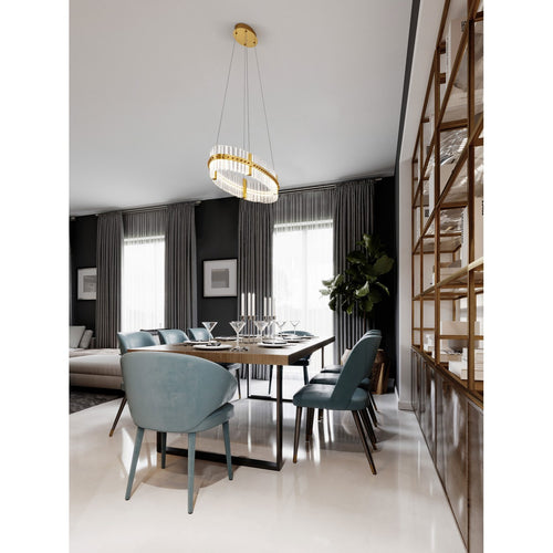 Nova Luce ΚΕΖΟ Hanglamp Platina Goud Triac Dimbaar LED 45W 2700lm 3500K