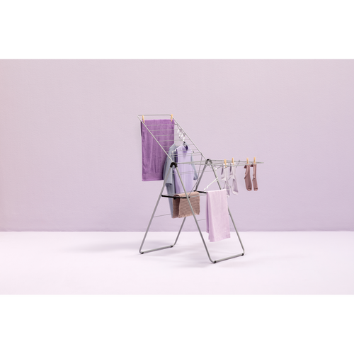 Brabantia HangOn droogrek, 20 meter - Metallic Grey