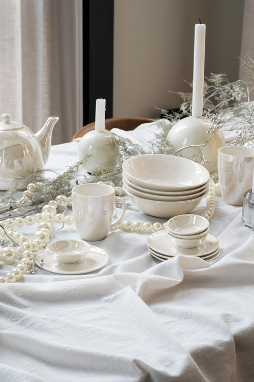 Candle Holder Metal Pearl 14cm - vtwonen shop