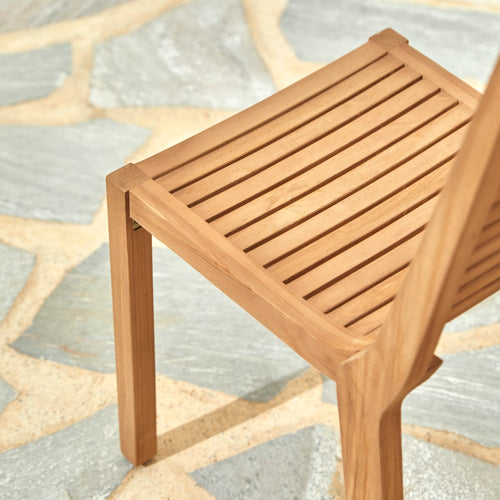 Tikamoon Massief teakhouten tuinstoel - Naturel