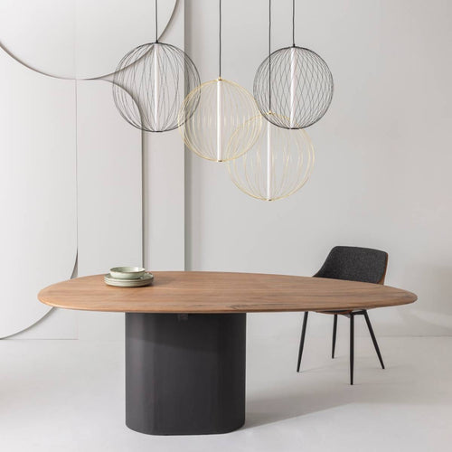 Signature - Kiezel tafel - Licht hout - 200x110x76 cm