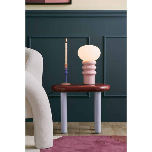 Leitmotiv tafellamp Catania Aro - roze - Ø20cm
