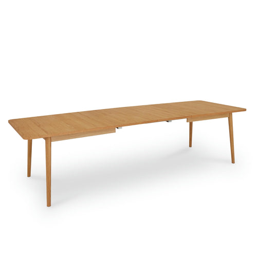 Furnhouse uitschuifbare eettafel Nyborg - Natuurlijk eikenhout - 200/300x100 cm