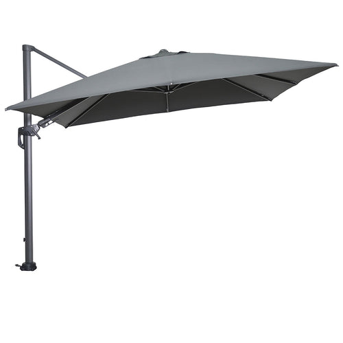 Garden Impressions zweefparasol Hawaii donker grijs 3x3 m incl 90 kg voet en hoes - vtwonen shop