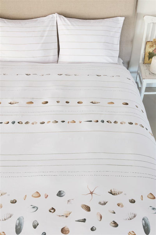 Marjolein Bastin dekbedovertrek Beach - 240x200/220 cm - naturel
