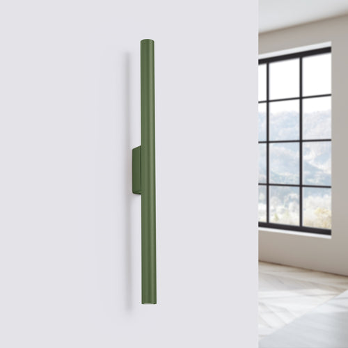 Sollux Lighting Wandlamp PASTELO 2 olijfgroen - 2,5x5x50cm