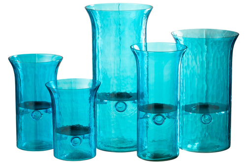 J-Line vaas Tarifa Etroit - glas - azuur - extra large