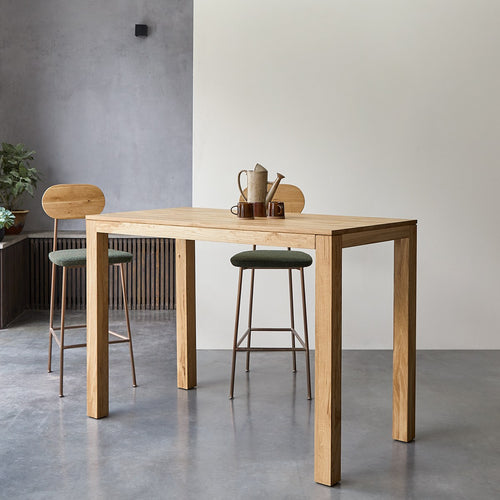 Tikamoon Massief eiken bartafel voor 4/6 personen - Naturel - vtwonen shop