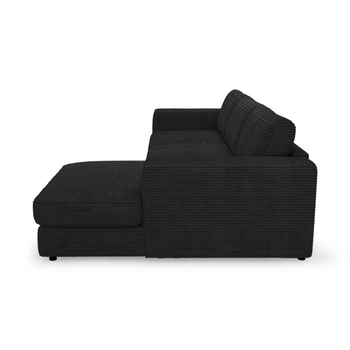 Sia Home -  WILL - Corduroy - Zwart - 304cm