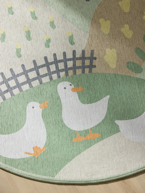 benuta kindervloerkleed Merle - veelkleurig - ø 120 cm