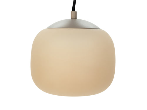 EGLO hanglamp Cominio - e27 - ø 18,5 cm - zandkleurig/taupe - glas - vtwonen shop