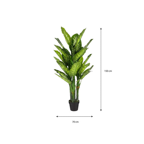 Mica Decorations Dieffenbachia Kunstplant - H150 x Ø70 cm
