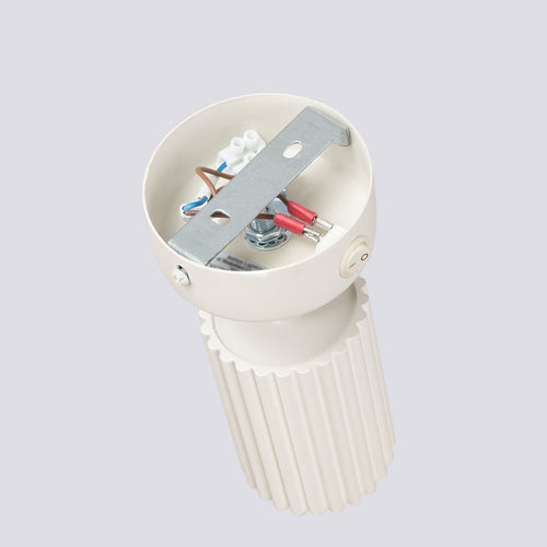 Sollux Lighting Wandlamp KARBON beige met schakelaar - 8x8x16cm