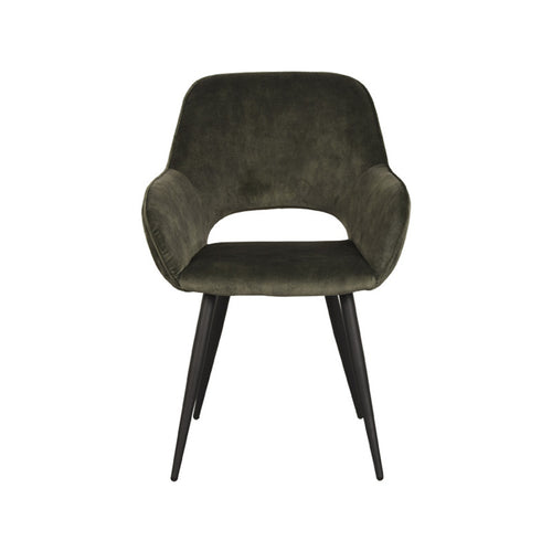LABEL51 Eetkamerstoel Fer - Groen - Zithoogte 48cm - Set van 2 - vtwonen shop