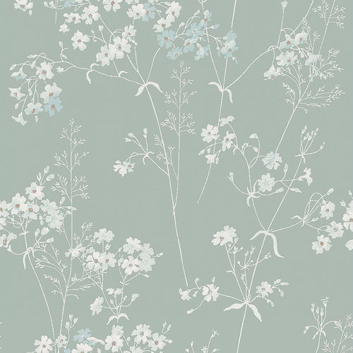 Next vliesbehang Leaf blauw 10mx52cm