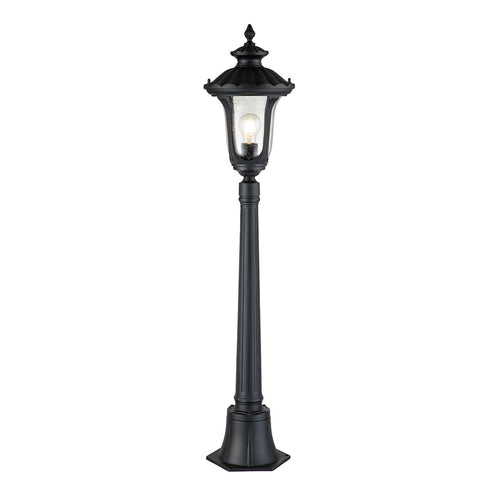 Elstead Chicago Buitenpaal Getextureerd Zwart, IP44