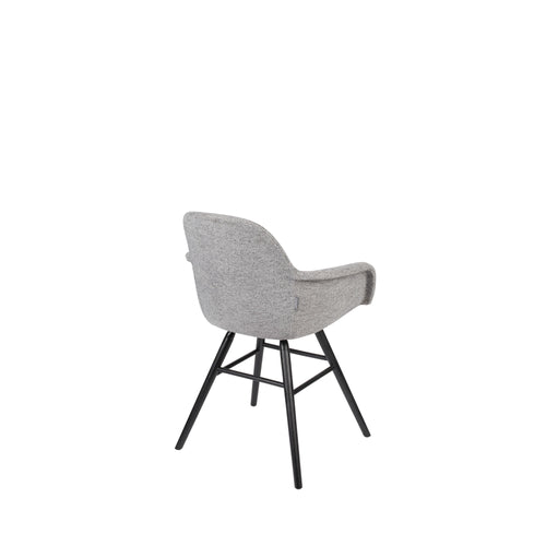 Zuiver Albert Kuip Soft Eetkamerstoelen armleuning Grijs - Set van 2 - vtwonen shop