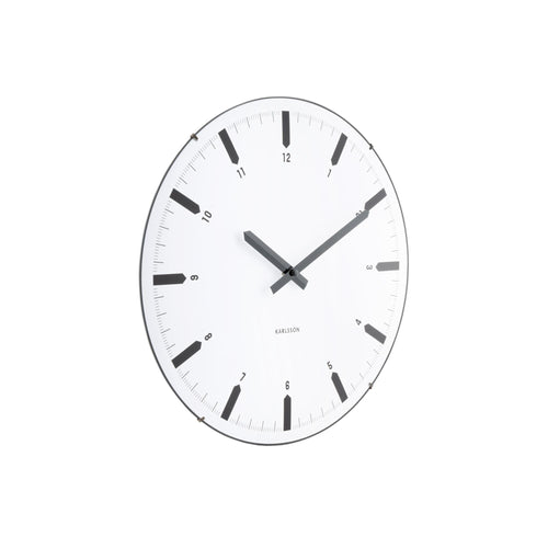 Karlsson wandklok Realista Dome - wit - Ø35cm - vtwonen shop