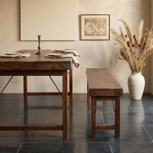 Raw materials eetkamerbank - FSC gerecycled hout - 120x30x45 cm