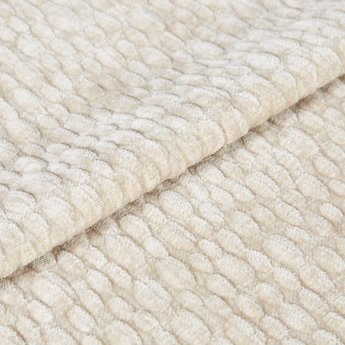 Sia Home - Rechte bank CÔME - Fluweel met structuur - Beige - 230cm - vtwonen shop