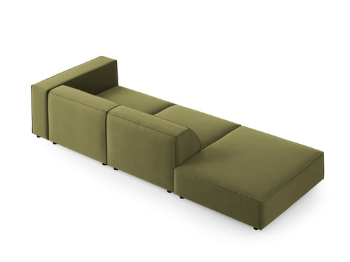 Cosmopolitan Design linker bank Arendal 4-zits, flueel, lichtgroen - 102x262x70cm