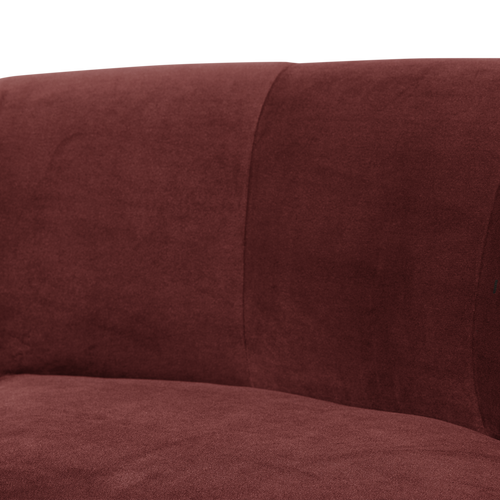 WOOOD eetbank hoek rugleuning Mojo Base - Velvet - Kastanjebruin - 83x80x80